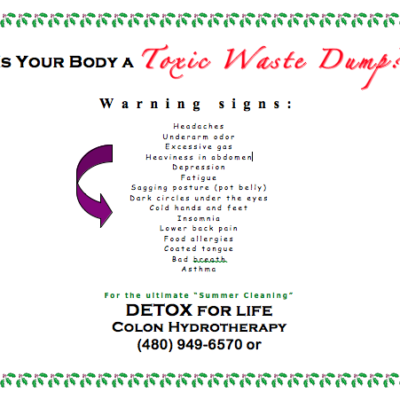 Is your body a toxic waste dump?