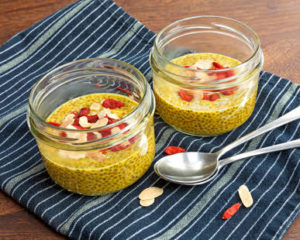 Golden Goji-Chia Pudding